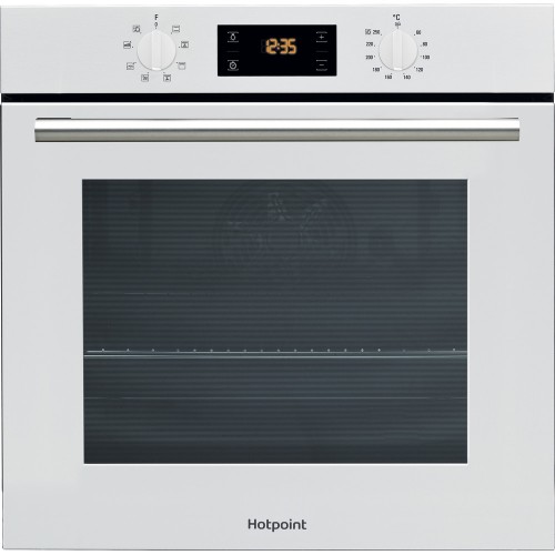 Hotpoint SA2540HWH Enamel Interior, Single Multifunction Fan Oven, Electric, A Energy